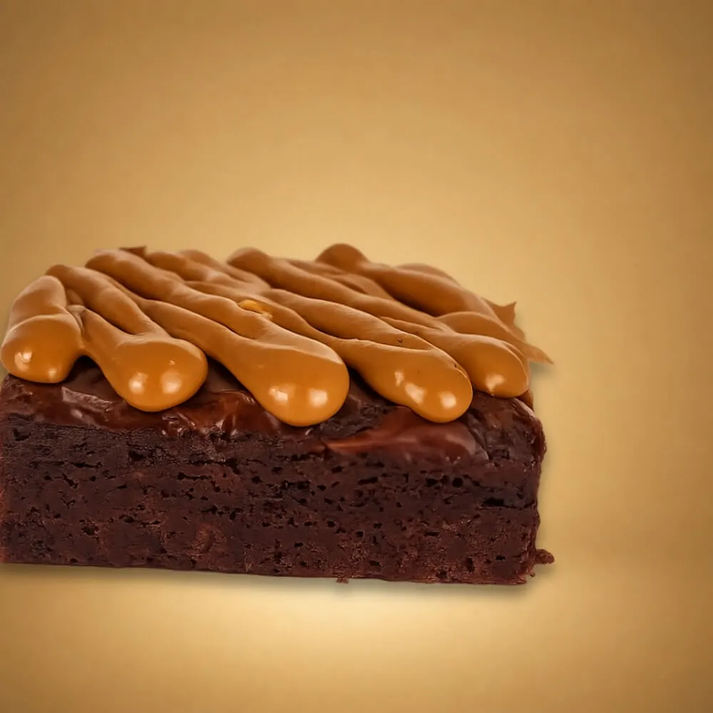 Brownies Biscoff Cross Section