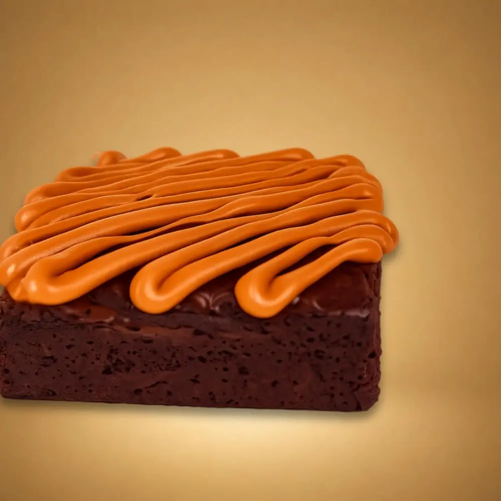 Brownies Salted Caramel Cross Section